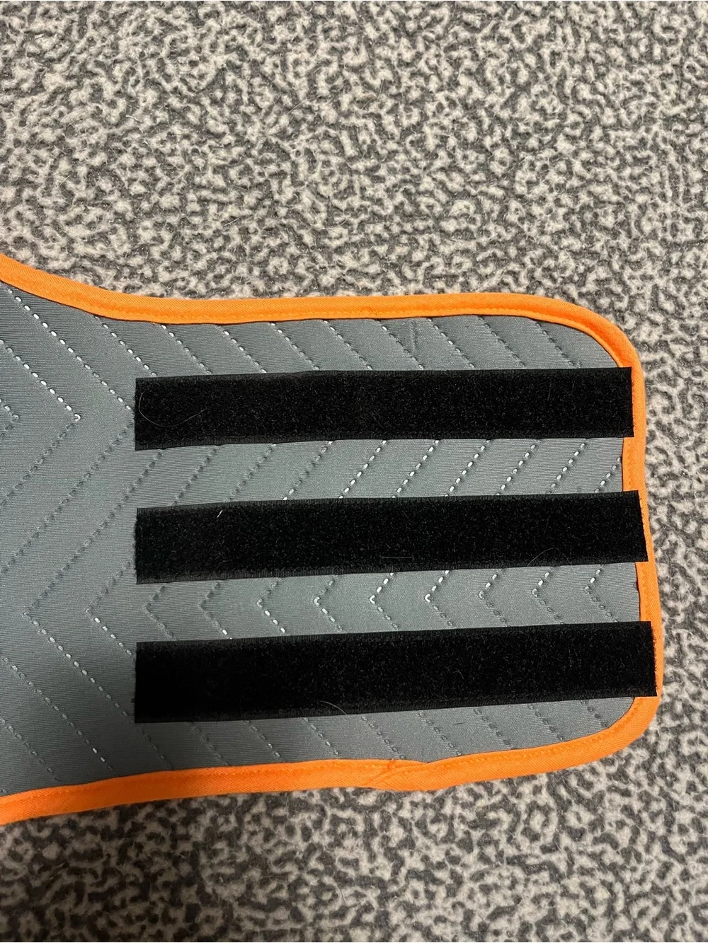 Thundershirt Sport Calming Vest in Gray with Orange Trim